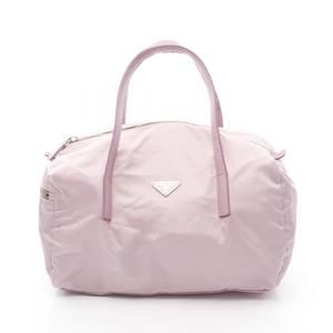 Prada handbag pink Saffiano leather nylon